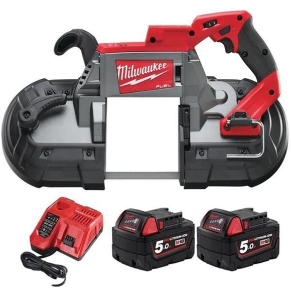 Milwaukee M18CBS125-502C M18 FUEL Deep Cut Band Saw (2x5Ah)