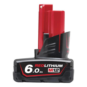 Milwaukee M12B6 12V 6.0Ah Red Lithium-Ion Battery