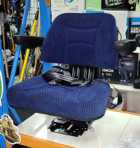 Fabric Tractor Seat with Seatbelt