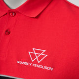 Men’s Two-Tone Red & Black Polo Shirt
