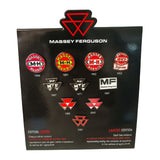 Set of 10 Massey Ferguson Logo Pins – Collector’s Display