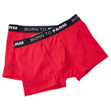MF Men's Boxer Shorts - Red & Black