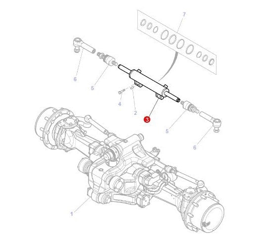 Massey Ferguson Steering Cylinder | Massey Parts | Martin's Garage 