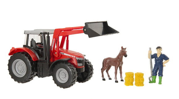 MF 8600 Tractor Playset with Animal | Massey Parts | Martin's Garage 