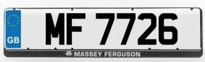 MF Number Plate Holder | Massey Parts | Martin's Garage 