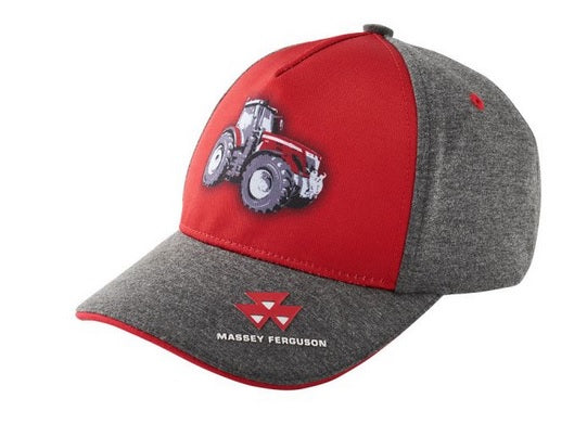 MF KIDS’ GREY AND RED CAP