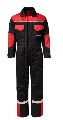 MF Kids Overalls - Black & Red Double Zip