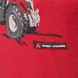 Massey Ferguson Kids Red Shirt with Tractor Print