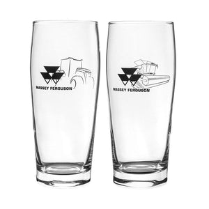 Set of 2 Massey Ferguson Beer Glasses